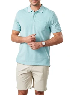 Gazman Oxford Pocket Polo In Green