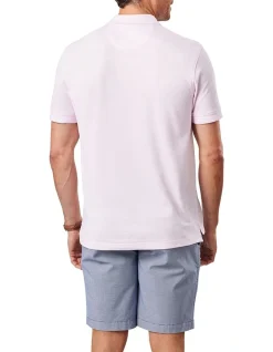 Alternative view of Gazman Oxford Pocket Polo In Pale Pink