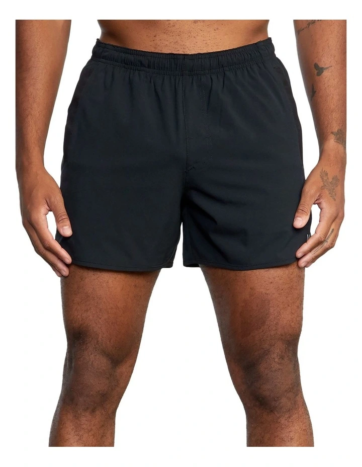 RVCA Yogger Running Shorts In Black 1 RVCA Yogger Running Shorts In Black
