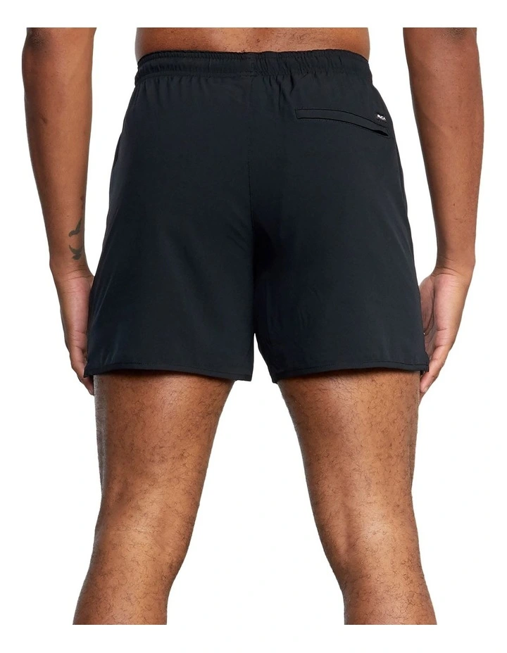 RVCA Yogger Running Shorts In Black 2 RVCA Yogger Running Shorts In Black - Image 2