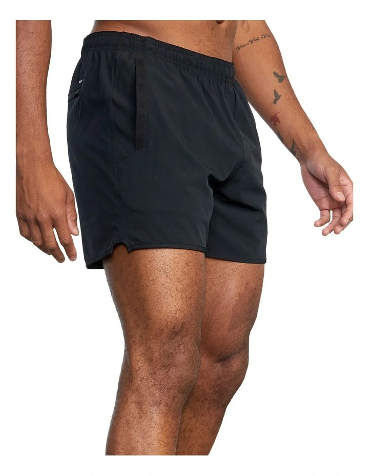 RVCA Yogger Running Shorts In Black 7 RVCA Yogger Running Shorts In Black - Image 7