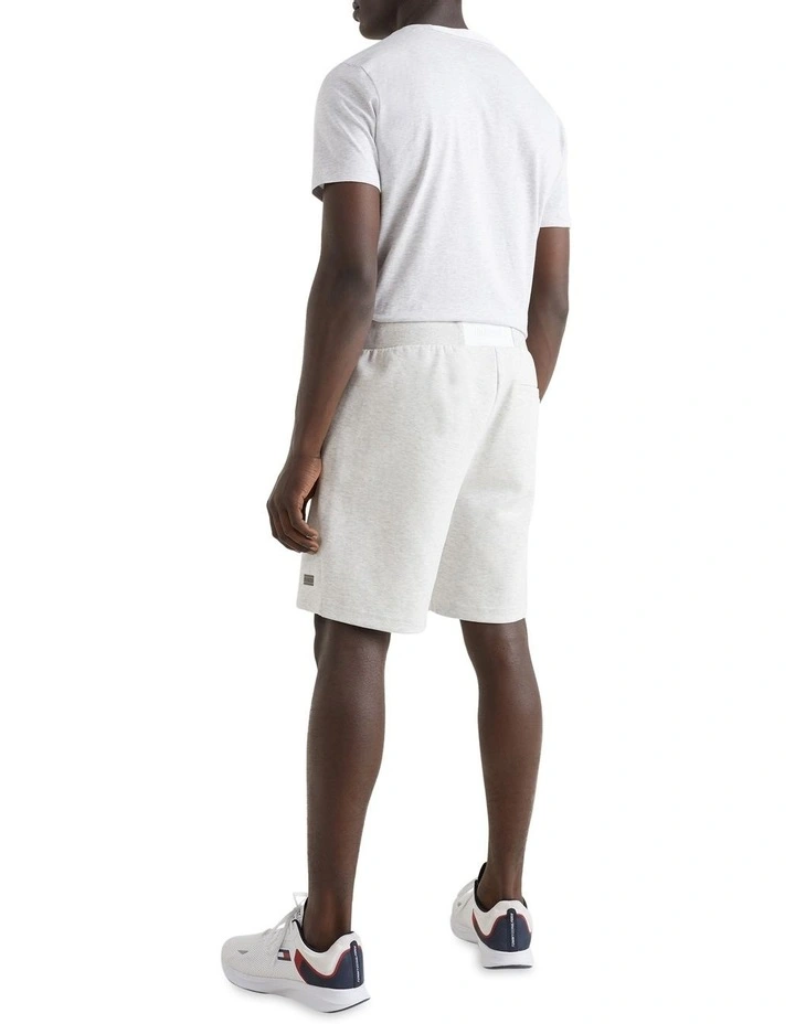Tommy Hilfiger Tech Essentials Sweatshort In Ice Heather 2 Tommy Hilfiger Tech Essentials Sweatshort In Ice Heather - Image 2