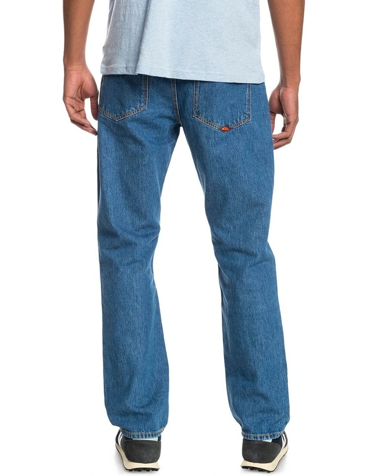 Quiksilver Nineties Wash Organic Jeans In Ashley Blue - Image 2