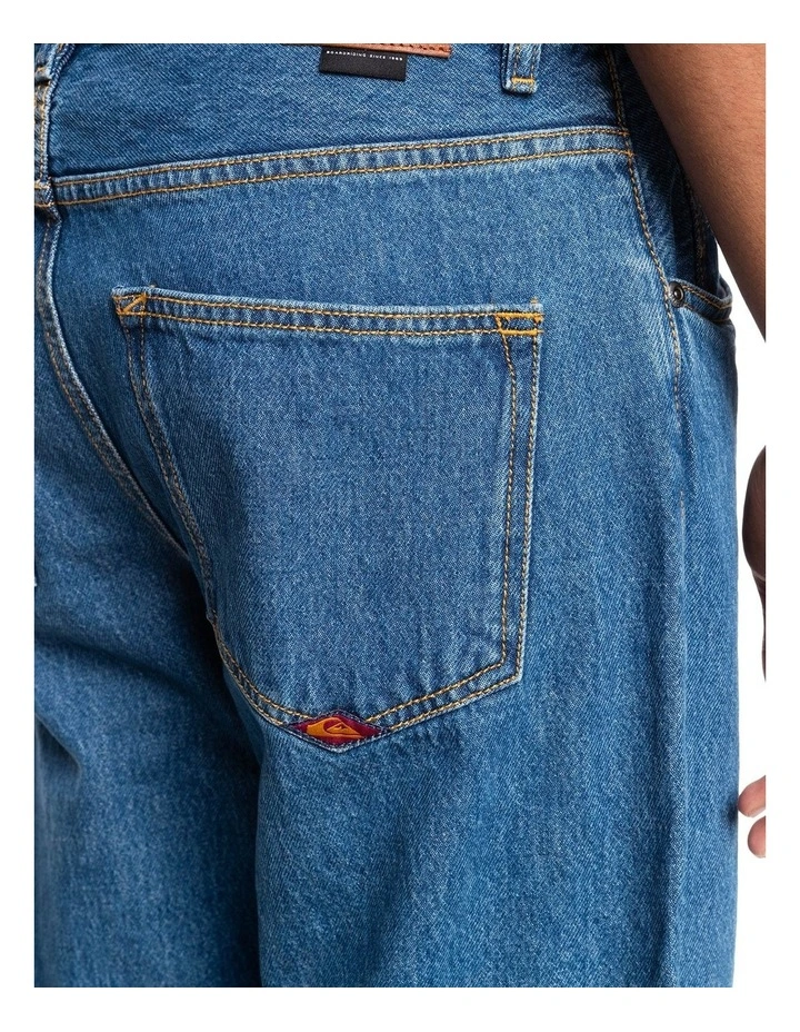 Quiksilver Nineties Wash Organic Jeans In Ashley Blue - Image 5