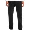 Quiksilver Washed Black Organic Jeans In Black