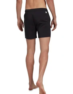Alternative view of ADIDAS Short Length Solid Swim Shorts In Black