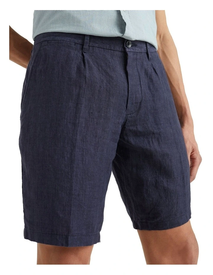 Tommy Hilfiger Brooklyn Double Dye Linen Short In Desert Sky
