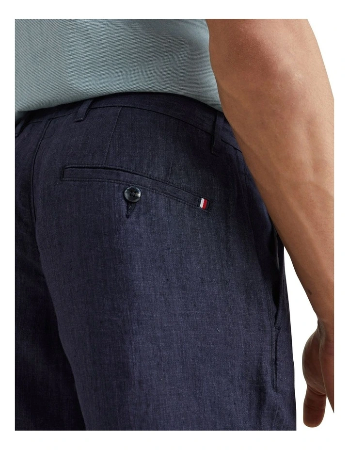 Tommy Hilfiger Brooklyn Double Dye Linen Short In Desert Sky - Image 3