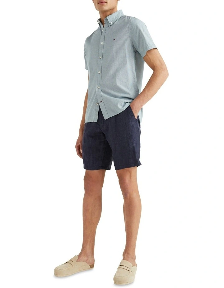 Tommy Hilfiger Brooklyn Double Dye Linen Short In Desert Sky - Image 4