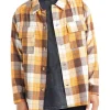 Nana Judy Lennox Over Shirt In Orange Plaid