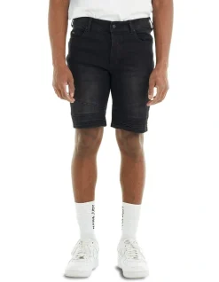 Nana Judy Maverick Denim Short In Brushed Black