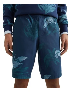 Tommy Hilfiger Harlem Palm Print Short In Desert Sky
