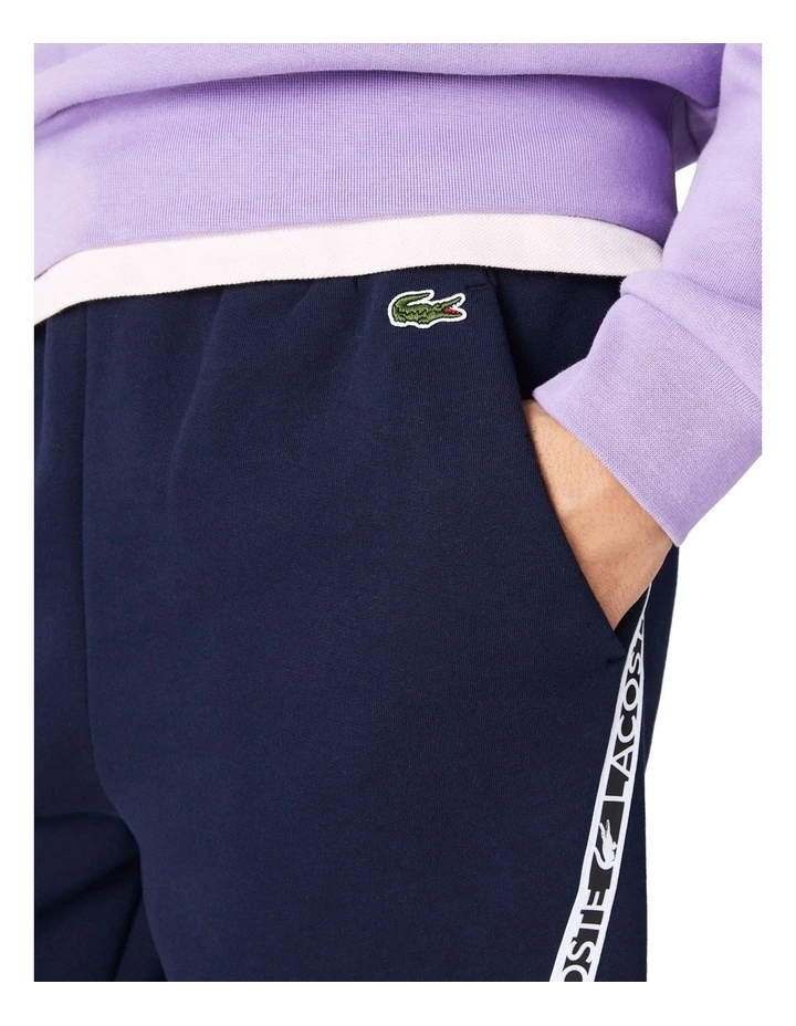 Lacoste Active Tape Interlock Short In Navy - Image 5