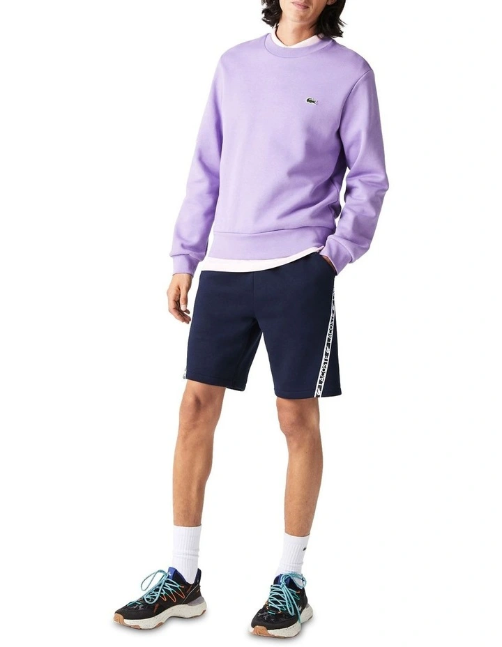 Lacoste Active Tape Interlock Short In Navy - Image 6