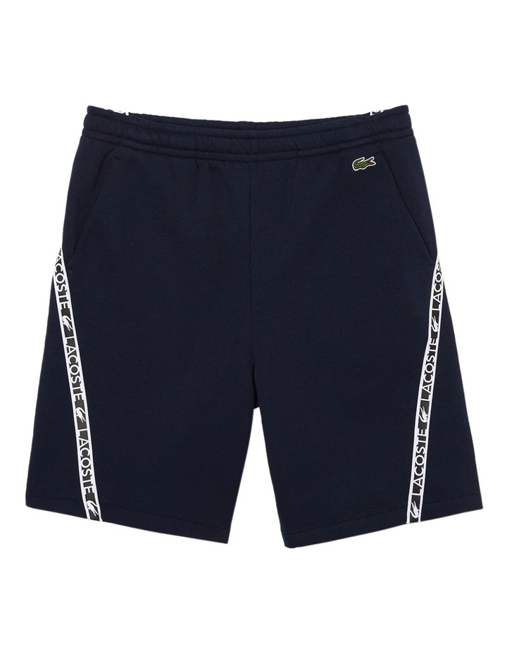 Lacoste Active Tape Interlock Short In Navy - Image 7