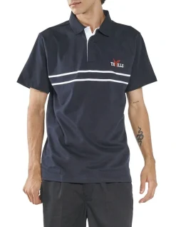 Thrills Red Wings Polo Dark In Navy
