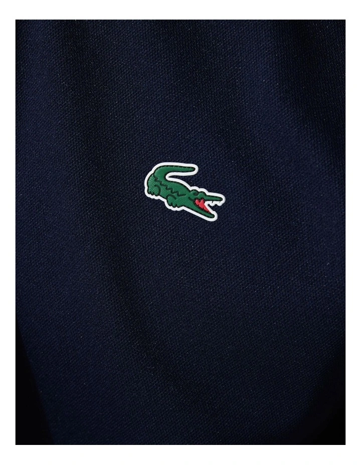 Lacoste Ultra Dry Solid Colour Polo In Navy Blue - Image 5