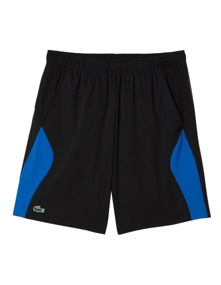 Lacoste Player Recycled Poly Short In Black/Marina - Image 7