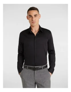 Yd. Hulk Muscle Fit Dress Shirt In Black