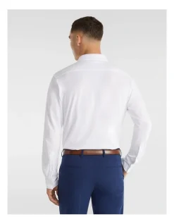 Alternative view of Yd. Plato Slim Fit Dress Shirt In White