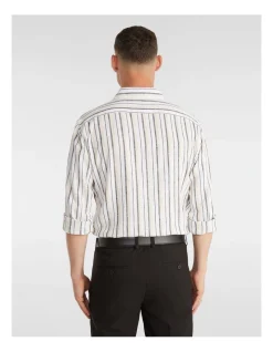 Alternative view of Yd. Greece Linen Blend Stripe Shirt In Natural