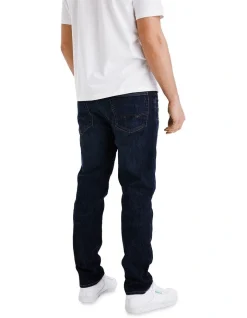 Alternative view of American Eagle AirFlex Temp Tech Athletic Fit Jean In Dark Wash
