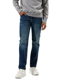 American Eagle AE AirFlex Original Straight Jean In Dark Wash