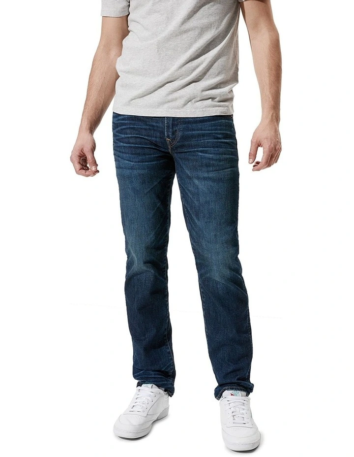 American Eagle AE AirFlex Original Straight Jean In Dark Reflections