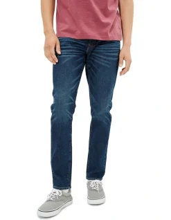 American Eagle AE AirFlex Athletic Skinny Jean In Storm Dark