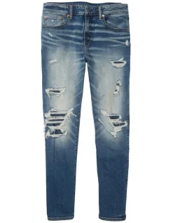American Eagle AE AirFlex Patched Athletic Fit Jean In Dark Wash 6 American Eagle AE AirFlex Patched Athletic Fit Jean In Dark Wash -Nena & Pasadena Sales 938451250 3 720x928