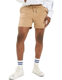 American Eagle Flex 5.5" Trekker Jogger Short In Brown