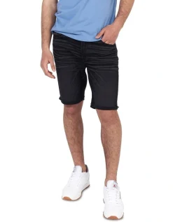 American Eagle AE AirFlex 9" Denim Short In Black