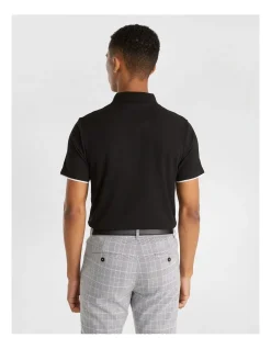 Alternative view of Yd. Avery Textured Polo In Black