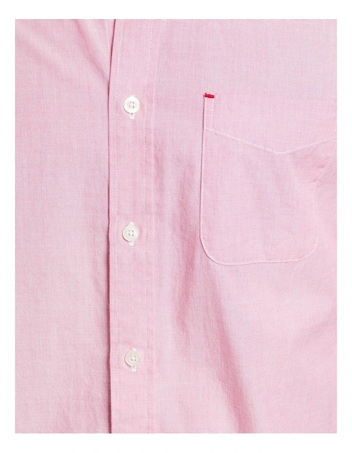 Oxford Portland Regular Fit Shirt In Pink - Image 6