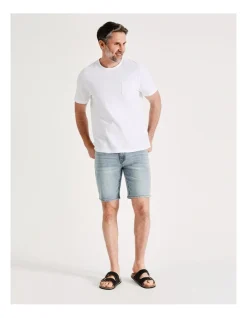 Reserve Talbot Denim Shorts In Light Blue