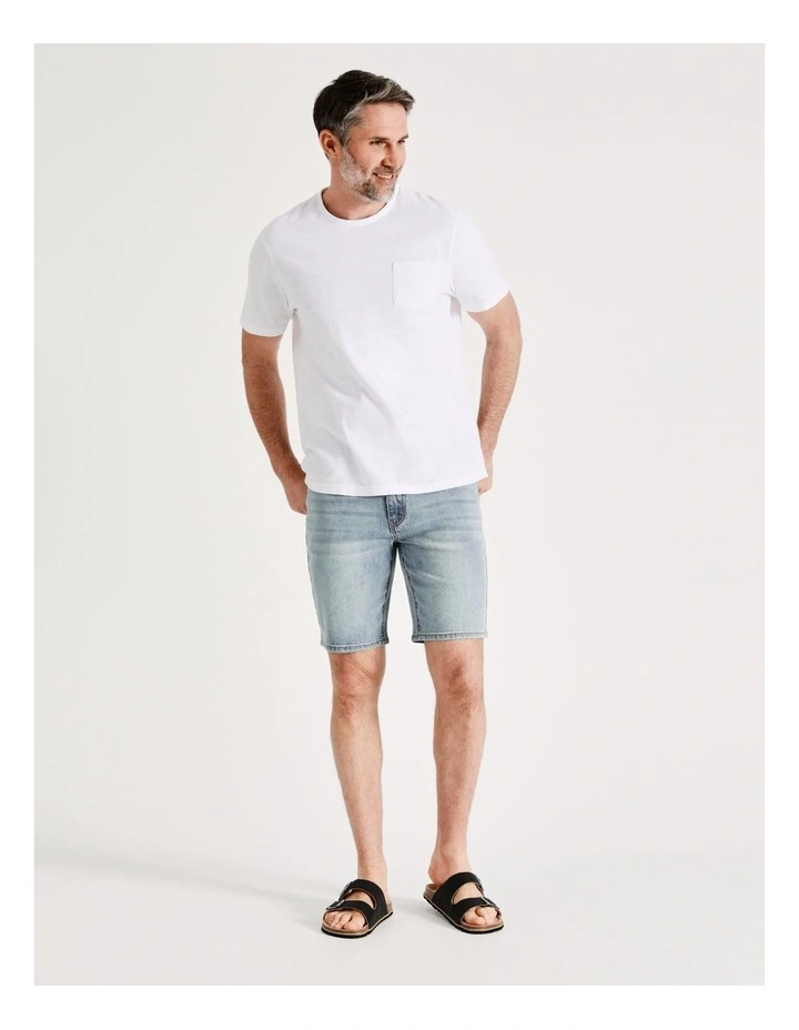 Reserve Talbot Denim Shorts In Light Blue