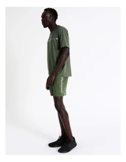 Champion Core Script Training Short In Serpentine Green
