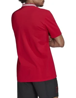 Alternative view of SPT Football Manchester United Men's DNA Polo In Red