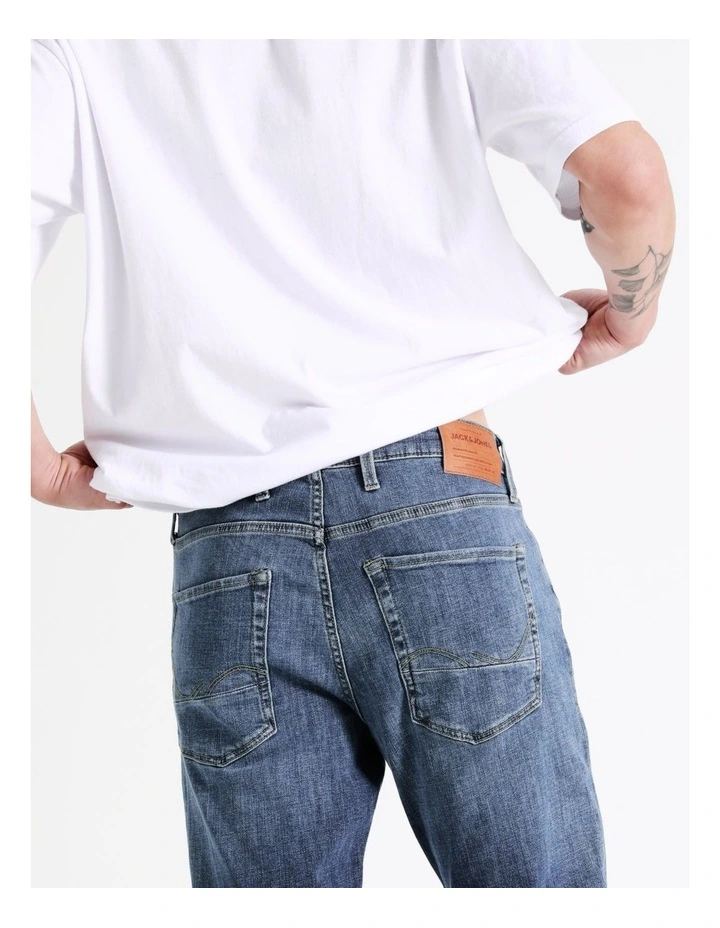 Jack & Jones Tim Vintage 097 Jeans In Blue Denim - Image 2