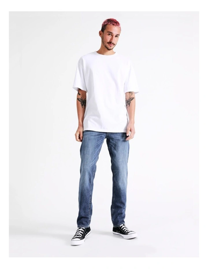 Jack & Jones Tim Vintage 097 Jeans In Blue Denim - Image 3