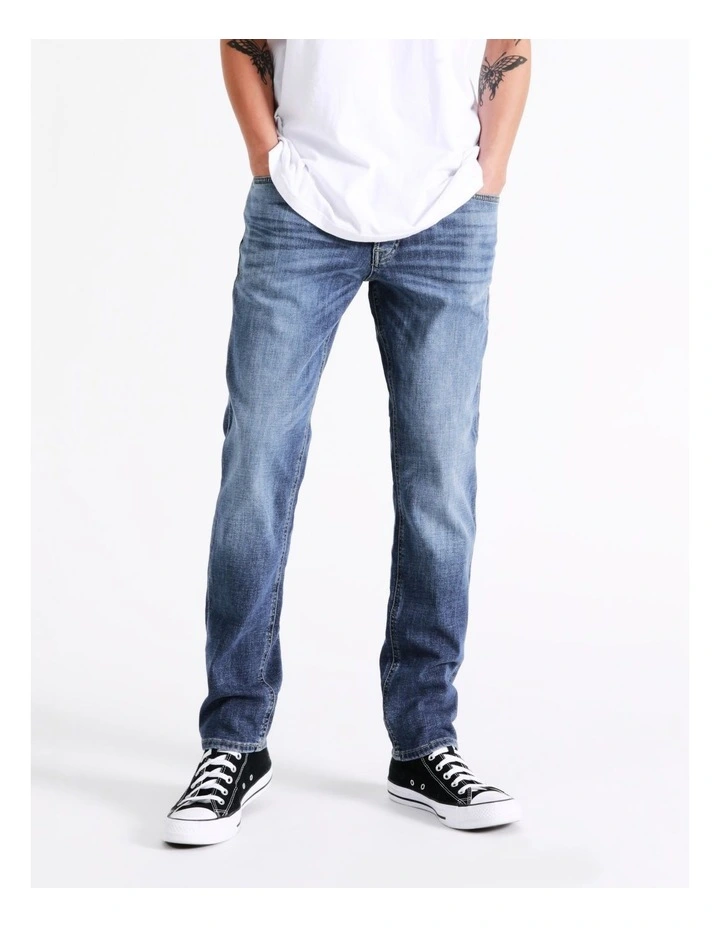 Jack & Jones Tim Vintage 097 Jeans In Blue Denim - Image 4