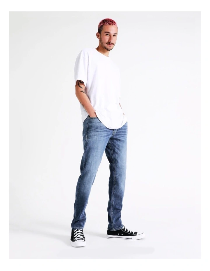 Jack & Jones Tim Vintage 097 Jeans In Blue Denim - Image 5