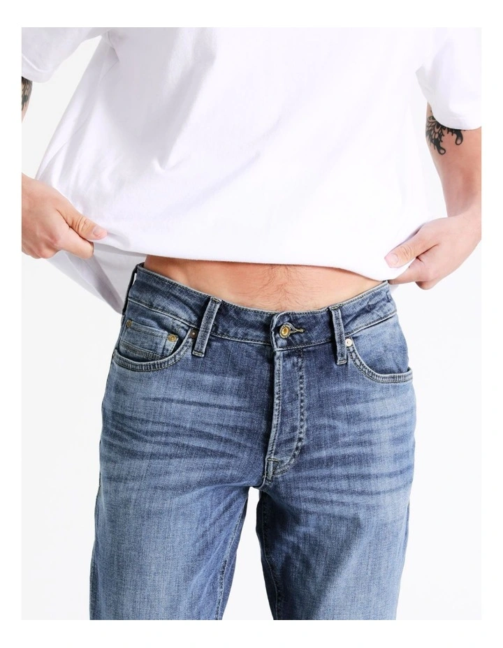 Jack & Jones Tim Vintage 097 Jeans In Blue Denim - Image 6