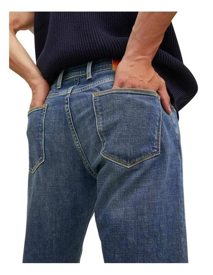 Jack & Jones Tim Franklin 355 Jeans In Blue Denim - Image 5