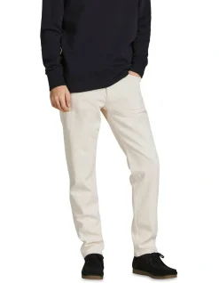 Jack & Jones Mike Original Organic Cotton Jeans In Ecru