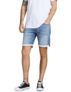 Jack & Jones Rick Icon 306 Denim Shorts In Blue Denim