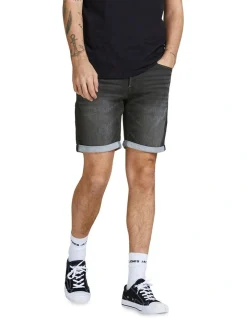 Jack & Jones Rick Icon 693 Jean Shorts In Blue Denim