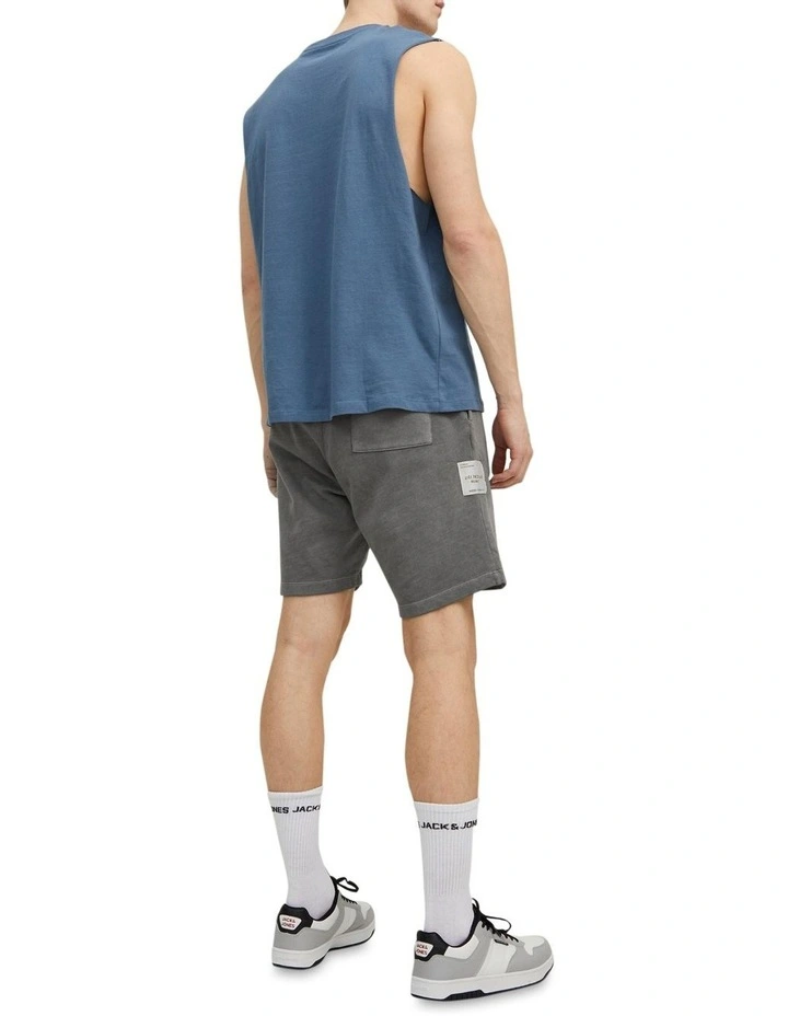 Jack & Jones Rush Sweat Shorts In Asphalt - Image 2