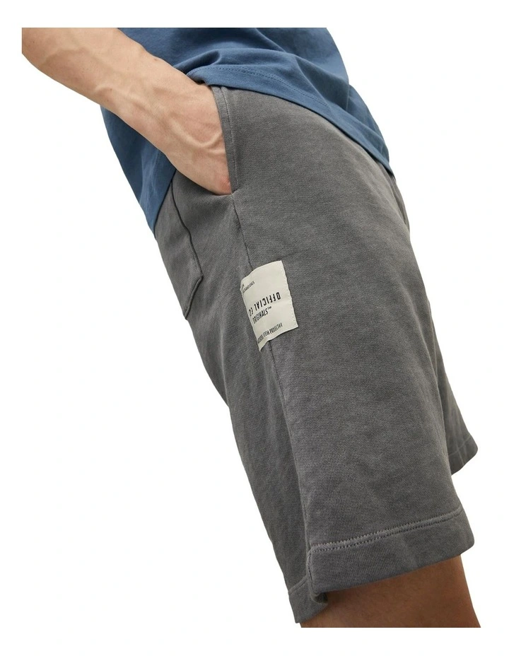 Jack & Jones Rush Sweat Shorts In Asphalt - Image 3