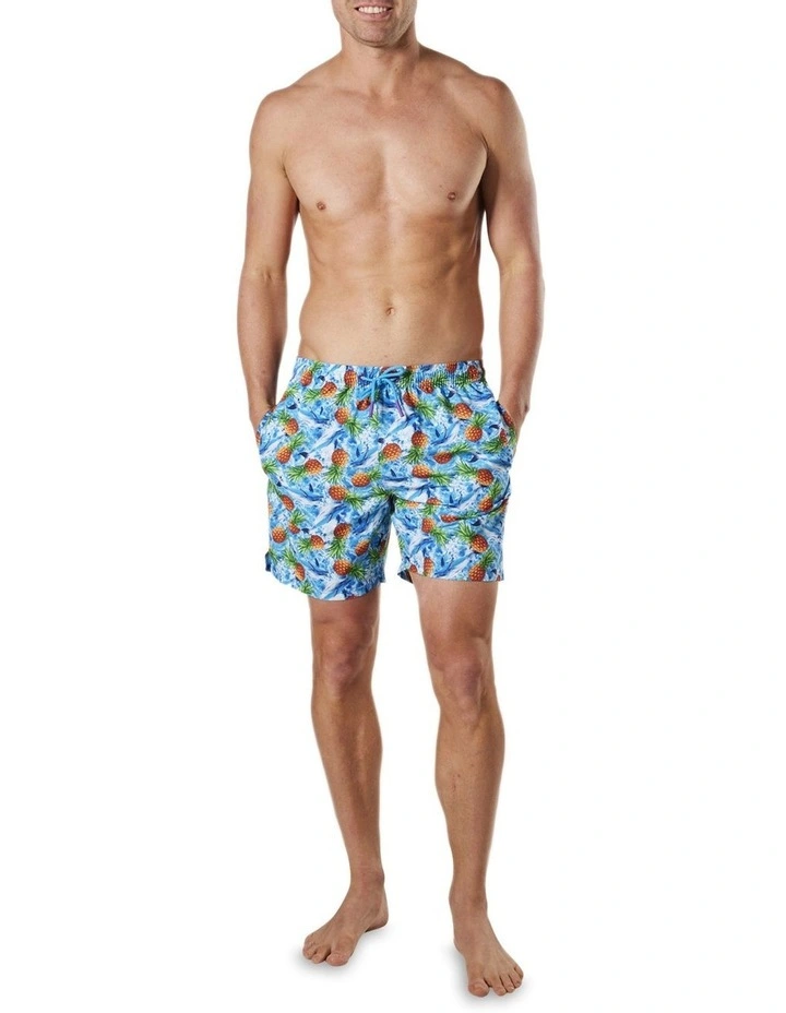 Mitch Dowd Men's Pineapples Repreve Swimshort In Blue - Image 5